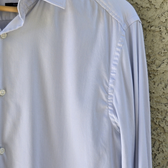 Boss Hugo Boss Slim Fit Performance Light Blue Dress Shirt - Picture 7 of 13